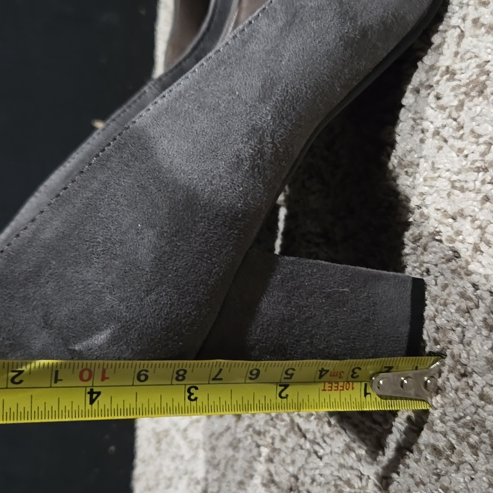Array Gray Suede Block Heels - Picture 4 of 4